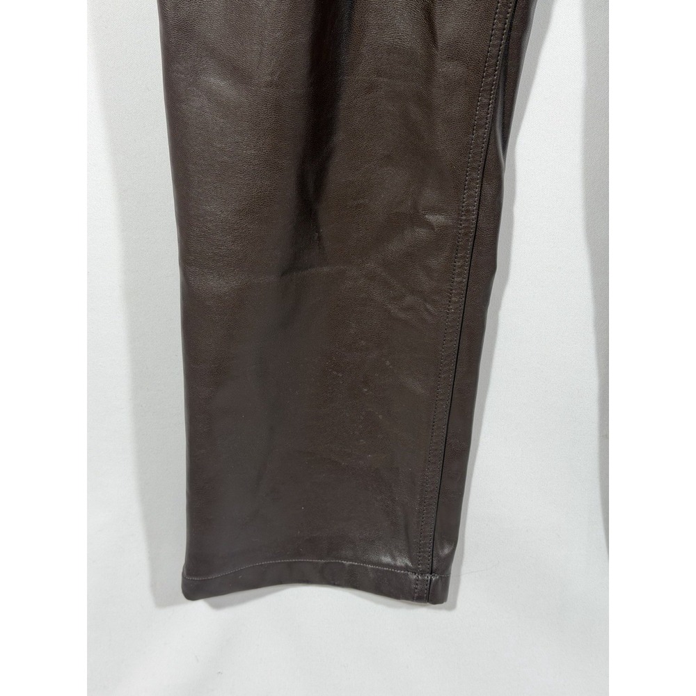 Abercrombie Faux Leather‎ Pants Womens 30 Curve Love High Rise 90s Chic - Picture 8 of 16